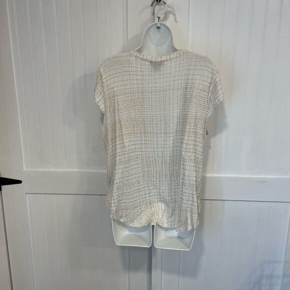 Nue Option beige/white lightweight shirt size XL - Picture 3 of 6